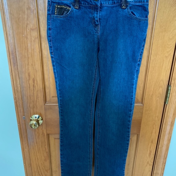 INC leather/studded pockets size 4 jeans - Picture 5 of 5